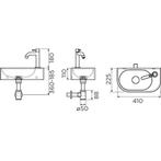 Fonteinset Clou InBe Set 7 Incl. Mat Zwarte Toebehoren 11x41, Ophalen of Verzenden, Nieuw