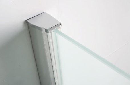 Chroom muurprofiel glaswand dikte 1cm  L=200cm, Doe-het-zelf en Verbouw, Sanitair, Bad, Nieuw, Chroom, Ophalen of Verzenden