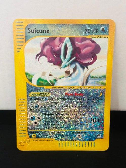 Pokémon - 1 Card - boxtopper suicune - WOTC, Hobby en Vrije tijd, Verzamelkaartspellen | Pokémon
