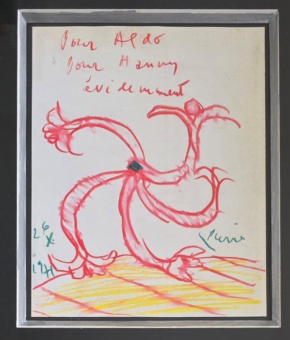 Pierre Alechinsky (1927) - Eviremment - abstracte compositie, Antiek en Kunst, Kunst | Designobjecten