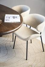 Stoel Tess - Zand Spark - 95734 - eetkamerstoelen, Nieuw, Stof
