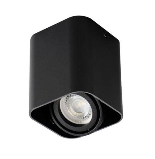 Moderne opbouwspot zwart, Bera, Huis en Inrichting, Lampen | Plafondlampen, Nieuw, Metaal, Ophalen of Verzenden
