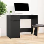 vidaXL Bureau 100x50x75 cm bewerkt hout zwart, Verzenden, Nieuw