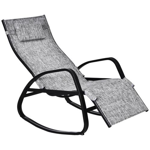 TRUUSK Schommelstoel Met Verstelbare Rugleuning En Voetenste, Tuin en Terras, Ligbedden, Nieuw, Verzenden