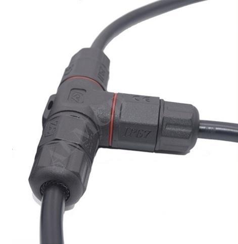Waterdichte kabelverbinder 3-aderig - T splitter - schroefdr, Hobby en Vrije tijd, Elektronica-componenten, Nieuw, Ophalen of Verzenden