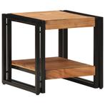 vidaXL Salontafel 40x50x38 cm massief acaciahout, 50 tot 100 cm, Verzenden, Nieuw, 50 tot 100 cm