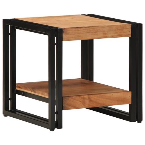 vidaXL Salontafel 40x50x38 cm massief acaciahout, Huis en Inrichting, Tafels | Salontafels, 50 tot 100 cm, Nieuw, Overige houtsoorten