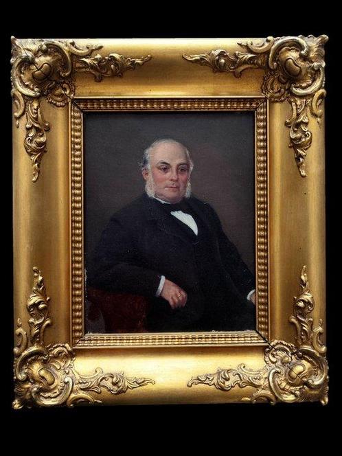 École européenne (XIXe-XXe siècles) - Portrait de gentleman, Antiek en Kunst, Kunst | Schilderijen | Klassiek