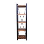 Boekenkast Mangohout Britt 55 cm, Huis en Inrichting, Kasten | Boekenkasten, Nieuw, 50 tot 100 cm, Industriële meubels, 25 tot 50 cm