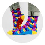 Grappige Sokken Yes! No! 1 paar, Verzenden, Nieuw