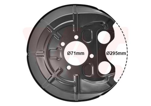 REMSCHIJF BESCHERMER VOOR OPEL SIGNUM 2003-2005 0546219, Auto-onderdelen, Remmen en Aandrijving, Nieuw, Ophalen of Verzenden