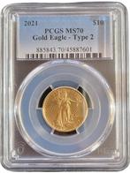 Gouden American Eagle 1/4 oz 2021 Type 2 PCGS MS70, Postzegels en Munten, Munten | Amerika, Verzenden, Midden-Amerika, Losse munt