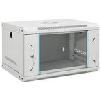 vidaXL Netwerkkast wandgemonteerd 6U 19 IP20 53x40x30 cm, Computers en Software, Verzenden, Nieuw