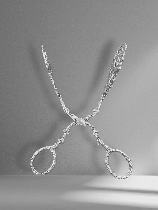 Antique Silver Pastry Tongs – Sweden, Stockholm 1854 – 930, Antiek en Kunst, Antiek | Goud en Zilver