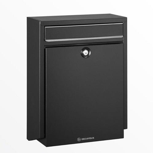 Decayeux D100 wandbrievenbus staal - zwart, Tuin en Terras, Brievenbussen, Nieuw, Verzenden