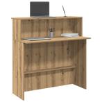 vidaXL Receptiebalie 100x50x103,5cm bewerkt hout artisanaal, Verzenden, Nieuw