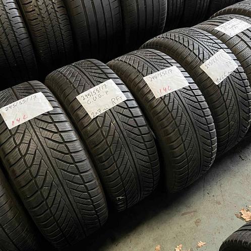 4 x Goodyear 245-55-17 RFT Winterbanden 7mm, Auto-onderdelen, Banden en Velgen, 17 inch, Winterbanden, 245 mm, Personenwagen, Gebruikt