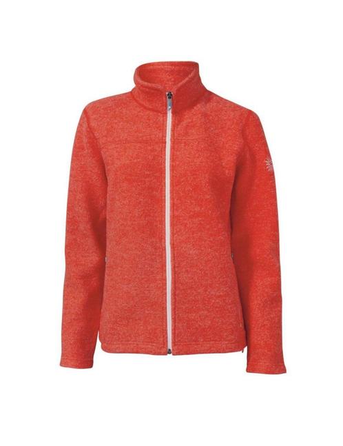 Ivanhoe dames wollen full-zip vest Beata Mandarin Red - O..., Kleding | Dames, Truien en Vesten, Oranje, Nieuw, Verzenden