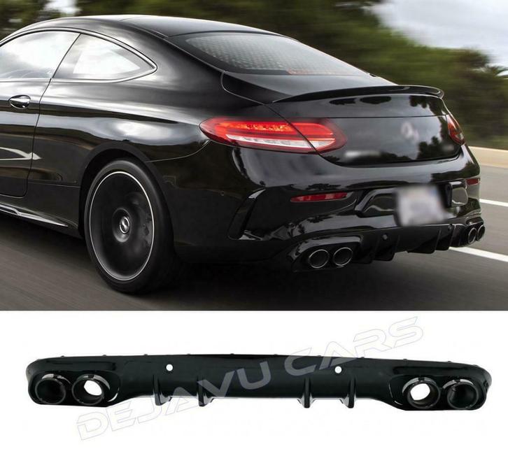 C43 AMG Look Diffuser voor Mercedes Benz C Klasse C205 A205, Auto-onderdelen, Carrosserie en Plaatwerk, Nieuw, Mercedes-Benz, Achter
