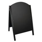 Olympia stoepbord met zwart metalen frame, Verzenden
