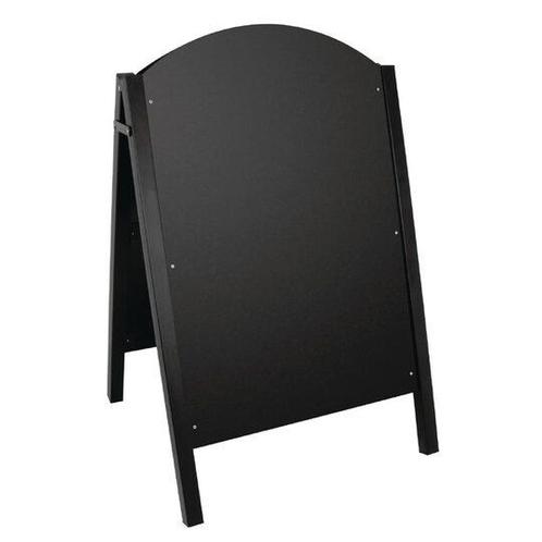 Olympia stoepbord met zwart metalen frame, Zakelijke goederen, Horeca | Overige, Verzenden