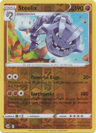 Steelix 139/264 reverse holo (Fusion Strike), Hobby en Vrije tijd, Verzamelkaartspellen | Pokémon, Losse kaart, Nieuw, Foil, Ophalen of Verzenden