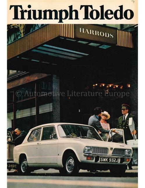 1971 TRIUMPH TOLEDO BROCHURE ENGELS, Boeken, Auto's | Folders en Tijdschriften