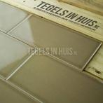 Wandtegel 10x20 cm vt maple bruin glans wandtegel, Nieuw, Ophalen of Verzenden, 10 m² of meer, Wandtegels