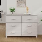 vidaXL Dressoir HAMAR 113x40x80 cm massief grenenhout wit, 100 tot 150 cm, Verzenden, Nieuw, Grenenhout