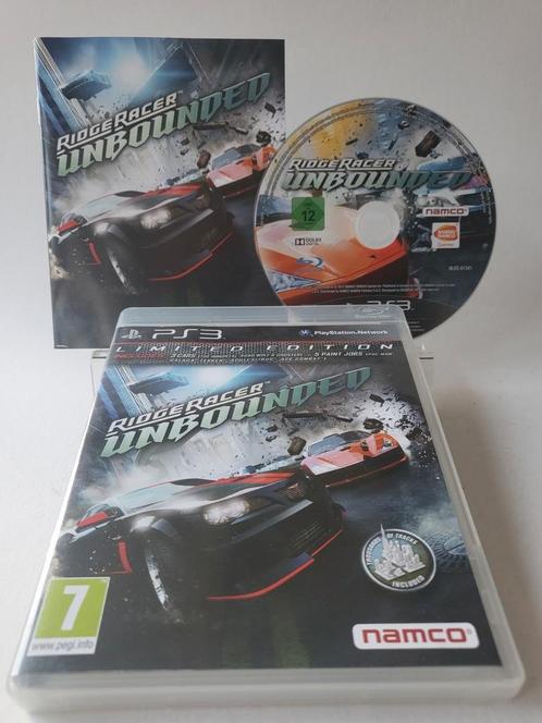 Ridge Racer Unbounded Limited Edition PS3, Spelcomputers en Games, Games | Sony PlayStation 3, Ophalen of Verzenden