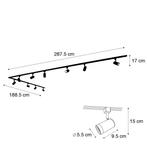 Qazqa 1-fase railsysteem set met 10 spots GU10, 500 cm, Ophalen of Verzenden, Nieuw in verpakking