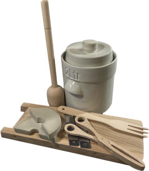 Startpakket fermenteren 2 liter (Creme-Modern), Huis en Inrichting, Keuken | Keukenbenodigdheden, Nieuw, Verzenden