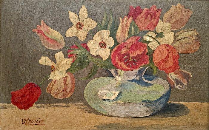 Yagüe (XIX-XX) - Floral Silence, Antiek en Kunst, Kunst | Schilderijen | Klassiek