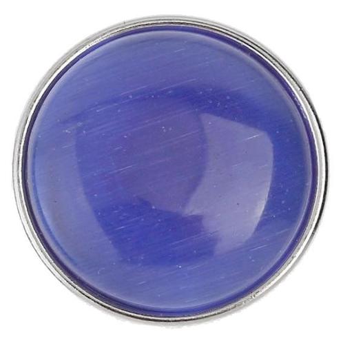 Fako Bijoux® - Click Button - Glas - Kattenoog Blauw, Sieraden, Tassen en Uiterlijk, Armbanden, Verzenden