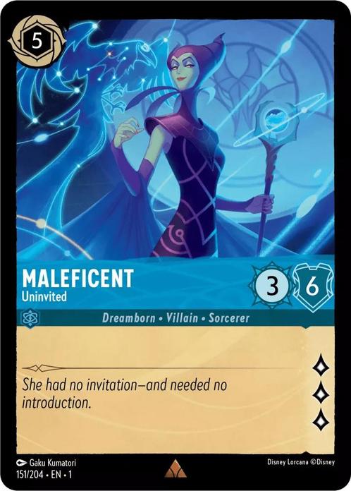 [151/204] - MALEFICENT - Uninvited ENG NON-FOIL [M/NM], Verzamelen, Disney, Ophalen of Verzenden