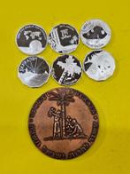 Israël. 6 x Proof (zilver) + Penning 1986-2004 (Zonder, Postzegels en Munten, Munten | Azië