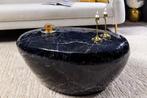 Handgemaakte salontafel STONE 75cm zwart marmer design, Ophalen of Verzenden, Nieuw