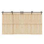 vidaXL Doos met onderdelen voor schuifdeur 400 cm staal, Doe-het-zelf en Verbouw, IJzerwaren en Bevestigingsmiddelen, Verzenden