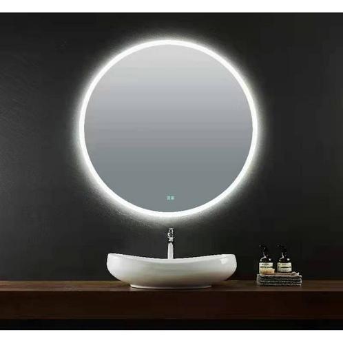 Badkamerspiegel Casajoy Bright 90cm Rond Ledverlichting en, Doe-het-zelf en Verbouw, Sanitair, Bad, Nieuw, Ophalen of Verzenden