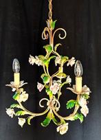 Plafondlamp - geverfd ijzer en keramiek, Nieuw