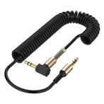 Gekrulde 3.5mm AUX Kabel Verguld - Audio Jack - 1.8 Meter -, Verzenden, Nieuw