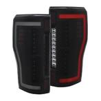 ANZO 2017+ Ford F-250 LED Taillights - Black/Smoke - 311288, Auto-onderdelen, Ophalen of Verzenden, Nieuw
