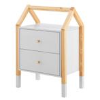 Houten Nachtkastje / Kindernachtkastje Enny - Wit / Houtkleu, Huis en Inrichting, Verzenden, Nieuw