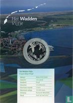 Nederland 5 euro 2016 (PROOF - folder) Waddenzee, Verzenden, Losse munt, Goud