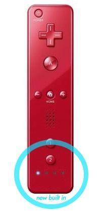 Controller Wii - Motion Plus Rood - Third Party Wii, Spelcomputers en Games, Spelcomputers | Nintendo Consoles | Accessoires, Zo goed als nieuw