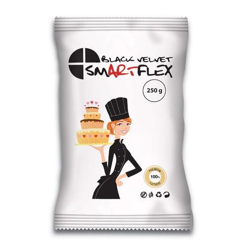 SmartFlex Fondant Zwart Velvet 250g, Hobby en Vrije tijd, Taarten en Cupcakes maken, Nieuw, Verzenden