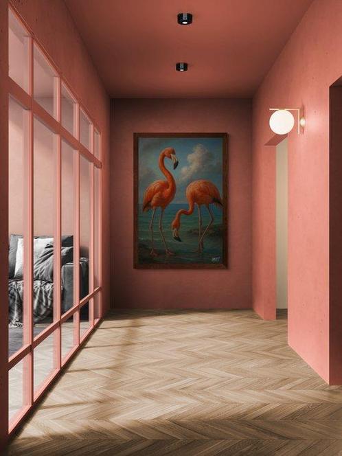 DynasT - Flamingo island XXL, Antiek en Kunst, Kunst | Designobjecten