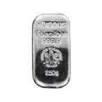250 gram - Zilver .999 - 250g Heraeus 999 Fine Silver Bar, Postzegels en Munten, Edelmetalen en Baren