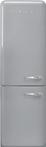 Smeg FAB32LSV5 retro jaren 50 koelkast zilver - linksdraaien