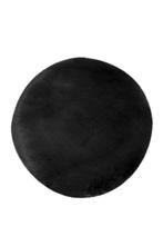 Rond Hoogpolig Vloerkleed | Heaven | Zwart | 160x160 cm, Huis en Inrichting, Stoffering | Tapijten en Kleden, Verzenden, Nieuw